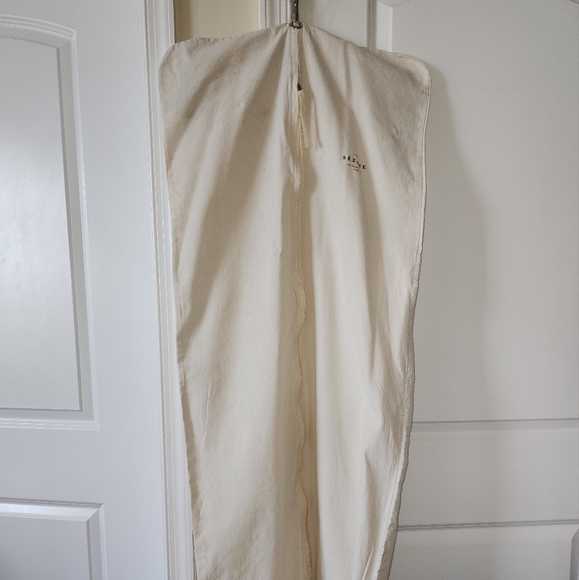 SEZANE BEIGE LINEN LONG GARMENT BAG - Picture 8 of 10